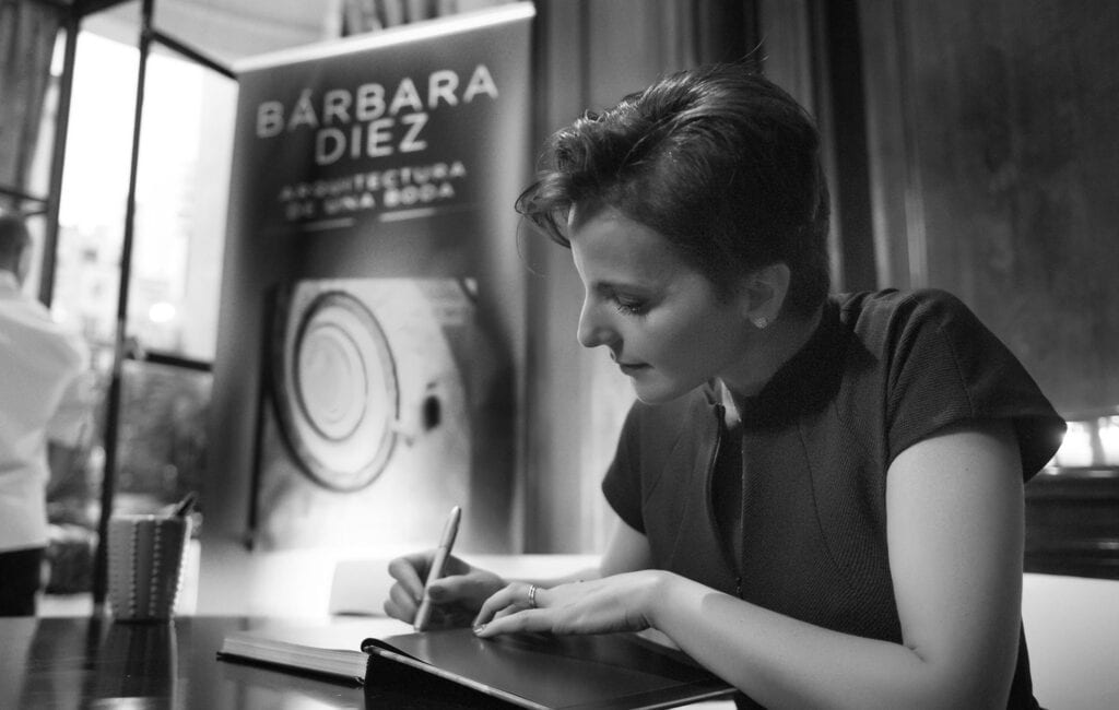 Bárbara Diez, escritora del libro Arquitectura de una boda